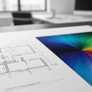 A close-up of a high-quality print showing sharp black lines and rich, saturated colors.