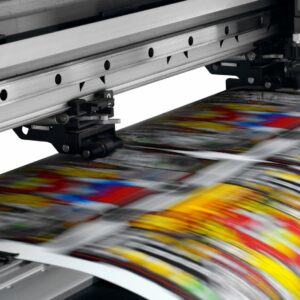 large format printer moving quickly