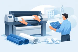 How to Load Blueprint Rolls Without Wasting Paper